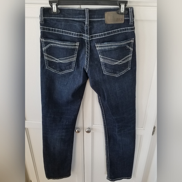 BKE Alec Mens Taper Strech Jeans - Picture 2 of 5